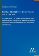 Cover-Bild zum Titel 'Beschluss (EU) 2026/1367 der Kommission vom 15. Juni 2026' von 'Europäische Kommission'