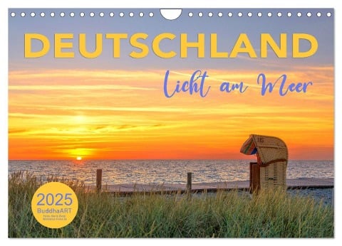 DEUTSCHLAND - Licht am Meer (Wandkalender 2025 DIN A4 quer), CALVENDO Monatskalender - BuddhaART BuddhaART