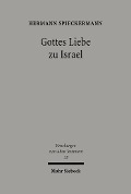Cover-Bild zum Titel 'Gottes Liebe zu Israel' von 'Hermann Spieckermann'