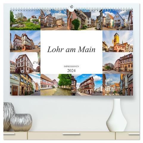 Lohr am Main Impressionen (hochwertiger Premium Wandkalender 2024 DIN A2 quer), Kunstdruck in Hochglanz - Dirk Meutzner