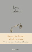 Cover-Bild zum Titel 'Keiner ist besser als der andere' von 'Lew Tolstoi'