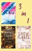 Cover-Bild zum Titel 'Winterroman-Bundle: Norwegisch Blau, Snowflakes and Kisses & Liebe, Lügen, Lichterglanz' von 'Ewa Aukett, Alexandra Fabisch, Eliza Hill'
