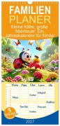 Cover-Bild zum Titel 'Familienplaner 2027 - Kleine Käfer, große Abenteuer: Ein Jahreskalender für Kinder mit 5 Spalten (Wandkalender, 21 x 45 cm) CALVENDO' von 'Artefacti'