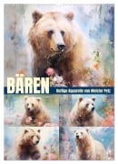 Bären. Duftige Aquarelle von Meister Petz (Wandkalender 2026 DIN A2 hoch), CALVENDO Monatskalender - Rose Hurley
