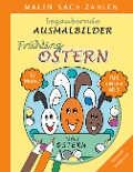 Cover-Bild zum Titel 'Bezaubernde Ausmalbilder Malen nach Zahlen - Frühling-Ostern' von 'Sannah Hinrichs'