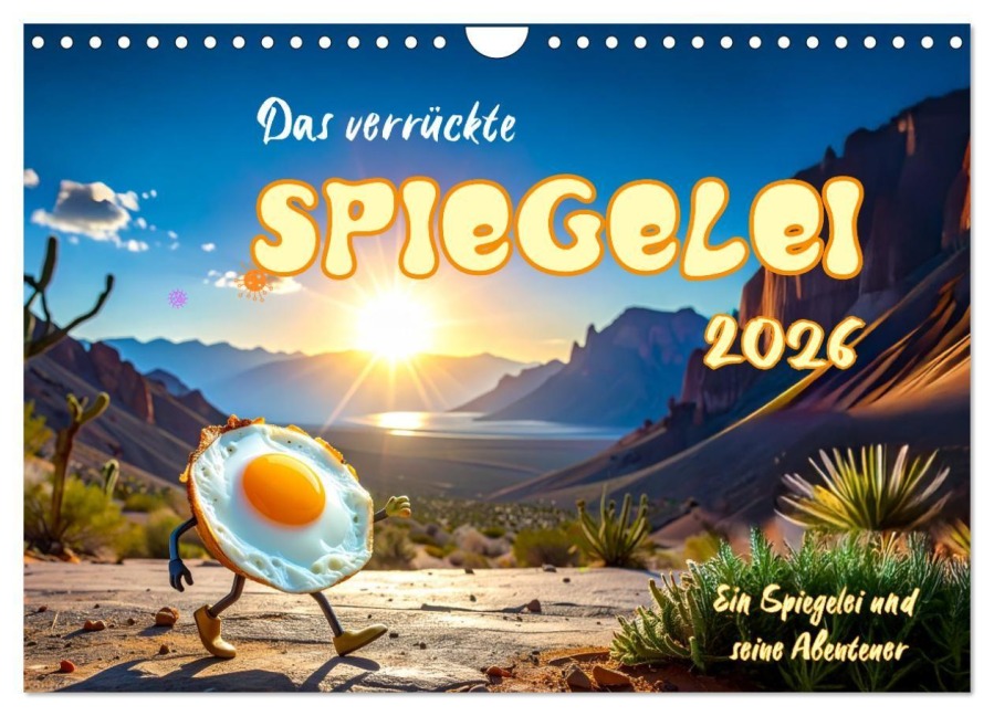 Das verrückte Spiegelei (Wandkalender 2026 DIN A4 quer), CALVENDO Monatskalender - Ingrid Raagaard