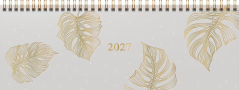 Cover-Bild zum Titel 'rido/idé 7036311027 Querterminbuch Premium Young Line 2027 "Monstera" 297×105 mm, Papier' von ''