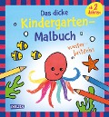 Ausmalbilder für Kita-Kinder: Das dicke Kindergarten-Malbuch: Weiterkritzeln - 