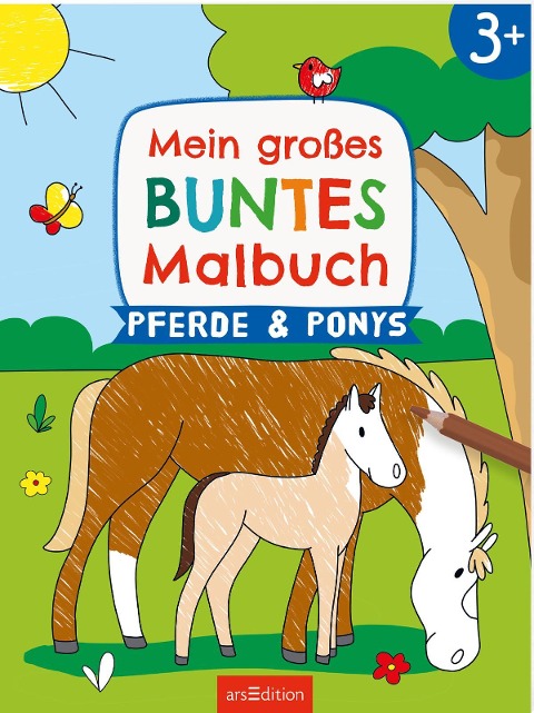 Mein großes buntes Malbuch - Pferde und Ponys - 