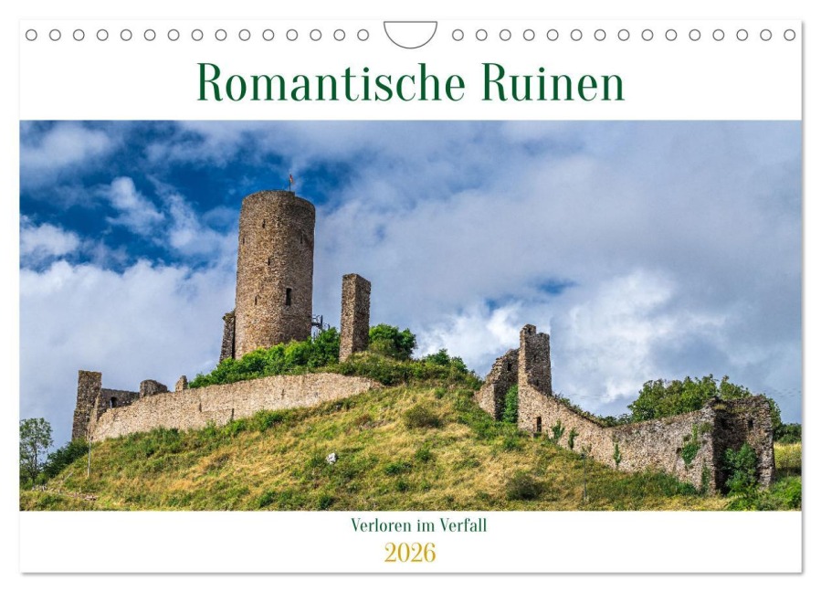 Romantische Ruinen (Wandkalender 2026 DIN A4 quer), CALVENDO Monatskalender - Giuseppe Di Domenico