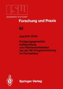 Cover-Bild zum Titel 'Fertigungsgerechte Aufbereitung von Flächenverbänden bei der NC-Programmierung im Formenbau' von 'Joachim Zirbs'