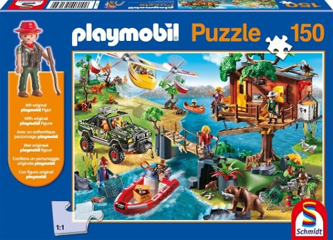 Playmobil Baumhaus. Puzzle 150 Teile (inkl. Playmobil-Figur) - 