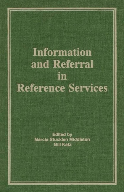 Information and Referral in Reference Services - 