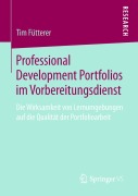 Cover-Bild zum Titel 'Professional Development Portfolios im Vorbereitungsdienst' von 'Tim Fütterer'