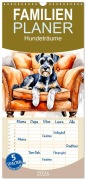 Familienplaner 2026 - Hundeträume mit 5 Spalten (Wandkalender, 21 x 45 cm) CALVENDO - Claudia Kleemann