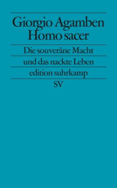 Homo sacer - Giorgio Agamben