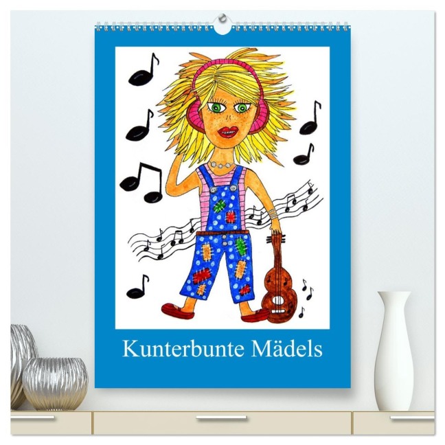 Kunterbunte Mädels (hochwertiger Premium Wandkalender 2026 DIN A2 hoch), Kunstdruck in Hochglanz - Sarnade Sarnade