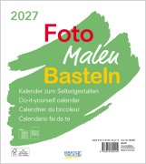 Cover-Bild zum Titel 'Foto-Malen-Basteln Bastelkalender weiß 2027' von ''