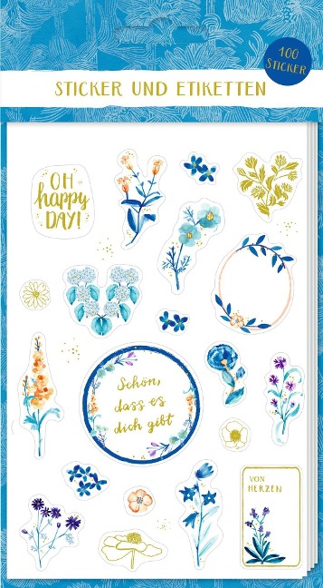 Sticker und Etiketten - Stickerbogen mit 100 Stickern - 