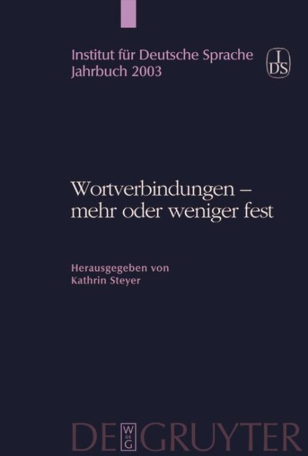 Wortverbindungen - mehr oder weniger fest - 