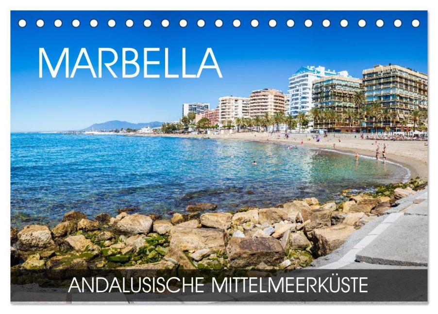 Marbella - andalusische Mittelmeerküste (Tischkalender 2026 DIN A5 quer), CALVENDO Monatskalender - Val Thoermer