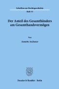 Cover-Bild zum Titel 'Der Anteil des Gesamthänders am Gesamthandsvermögen.' von 'Annette Ascheuer'