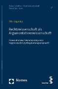 Cover-Bild zum Titel 'Rechtswissenschaft als Argumentationswissenschaft' von 'Otto Lagodny'