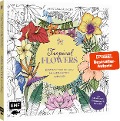 Cover-Bild zum Titel 'Tropical Flowers - Exotische Blumen- und Pflanzen-Motive ausmalen' von 'Anastasia Sälinger'