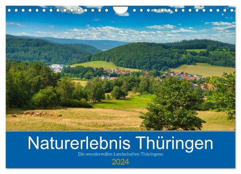 Naturerlebnis Thüringen (Wandkalender 2024 DIN A4 quer), CALVENDO Monatskalender - Tanja Voigt