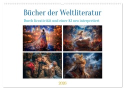 Cover-Bild zum Titel 'Bücher der Weltliteratur (Wandkalender 2026 DIN A2 quer), CALVENDO Monatskalender' von 'Steffen Gierok-Latniak'