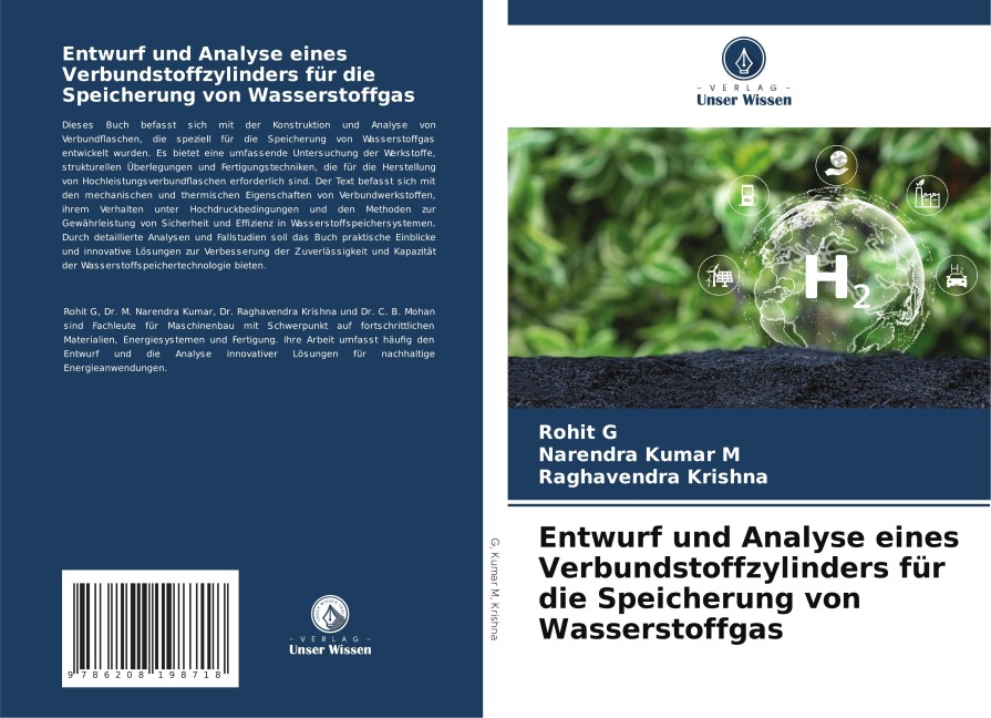 Entwurf und Analyse eines Verbundstoffzylinders für die Speicherung von Wasserstoffgas - Rohit G, Narendra Kumar M, Raghavendra Krishna