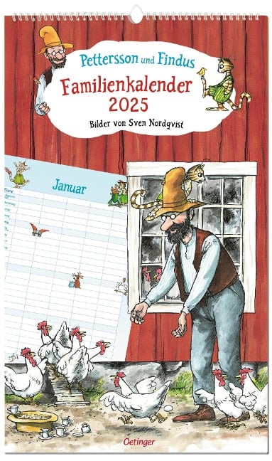 Pettersson und Findus. Familienkalender 2025 - Sven Nordqvist