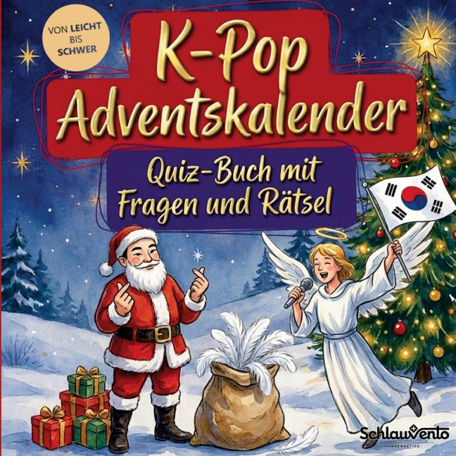 K-Pop-Adventskalender: Quiz-Buch mit Fragen und Rätsel - Schlauvento Interactive