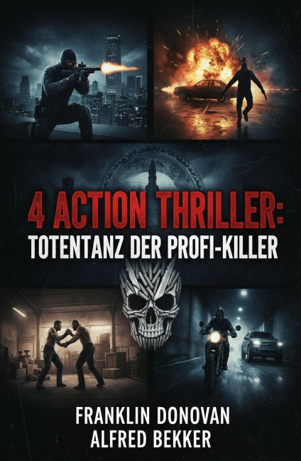 4 Action Thriller: Totentanz der Profi-Killer - Alfred Bekker, Franklin Donovan