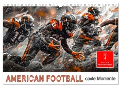 Cover-Bild zum Titel 'American Football - coole Momente (Wandkalender 2026 DIN A4 quer), CALVENDO Monatskalender' von 'Peter Roder'