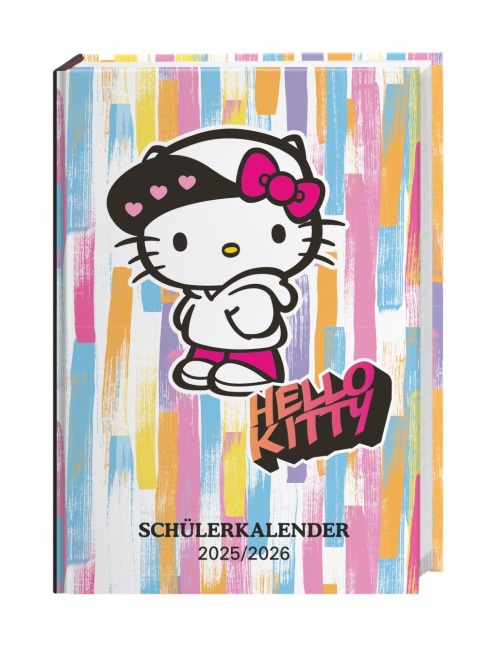 Hello Kitty Schülerkalender A5 2026 - 17 Monate ab August 2025 - 