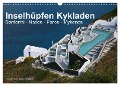 Inselhüpfen Kykladen Santorini - Naxos - Paros - Mykonos (Wandkalender 2025 DIN A3 quer), CALVENDO Monatskalender - Günter Franz Müller Fotografie