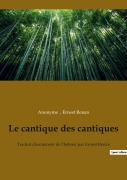 Cover-Bild zum Titel 'Le cantique des cantiques' von 'Anonyme'