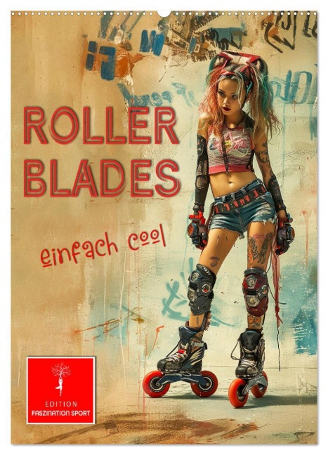 Rollerblades - einfach cool (Wandkalender 2026 DIN A2 hoch), CALVENDO Monatskalender - Peter Roder