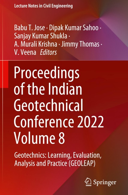 Proceedings of the Indian Geotechnical Conference 2022 Volume 8 - 
