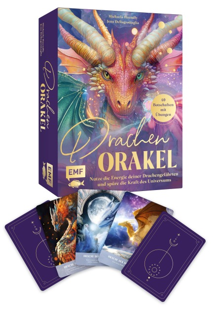 Orakel-Kartenset: Drachen-Orakel | Nutze die Energie deiner Drachengefährten und spüre die Kraft des Universums - Michaela Haendly