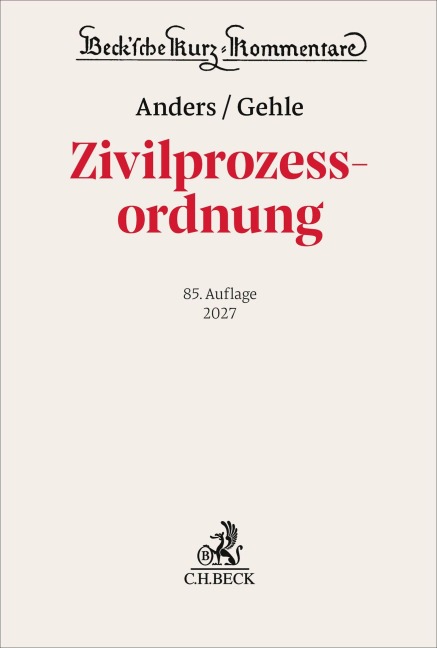 Zivilprozessordnung. ZPO - 