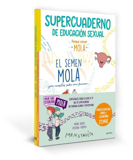 Pack Aprende con Menstruita (El semen mola + Supercuaderno de educación sexual) (Menstruita) - 
