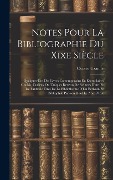 Cover-Bild zum Titel 'Notes Pour La Bibliographie Du Xixe Siècle' von 'Octave Uzanne'