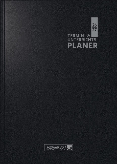Termin- & Unterrichtsplaner 2026/2027 | A5, Kunststoff, schwarz - 