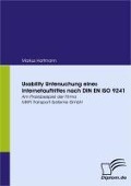 Usability Untersuchung eines Internetauftrittes nach DIN EN ISO 9241 - Markus Hartmann