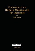 Cover-Bild zum Titel 'Einführung in die Höhere Mathematik' von 'Fritz Wicke'
