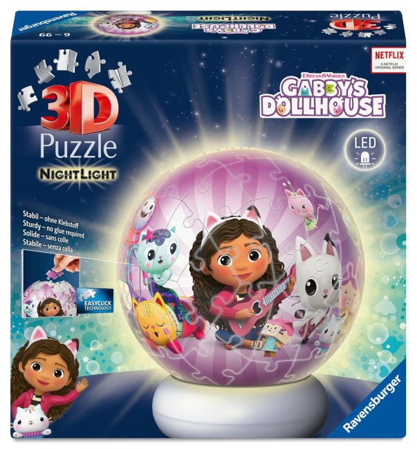 3D Puzzle-Ball Nachtlicht Gabby's Dollhouse - 
