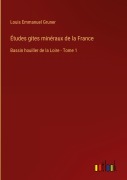 Cover-Bild zum Titel 'Études gites minéraux de la France' von 'Louis Emmanuel Gruner'