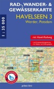 Cover-Bild zum Titel 'Rad-, Wander- und Gewässerkarte Havelseen 3 Werder/Potsdam 1:35 000' von ''